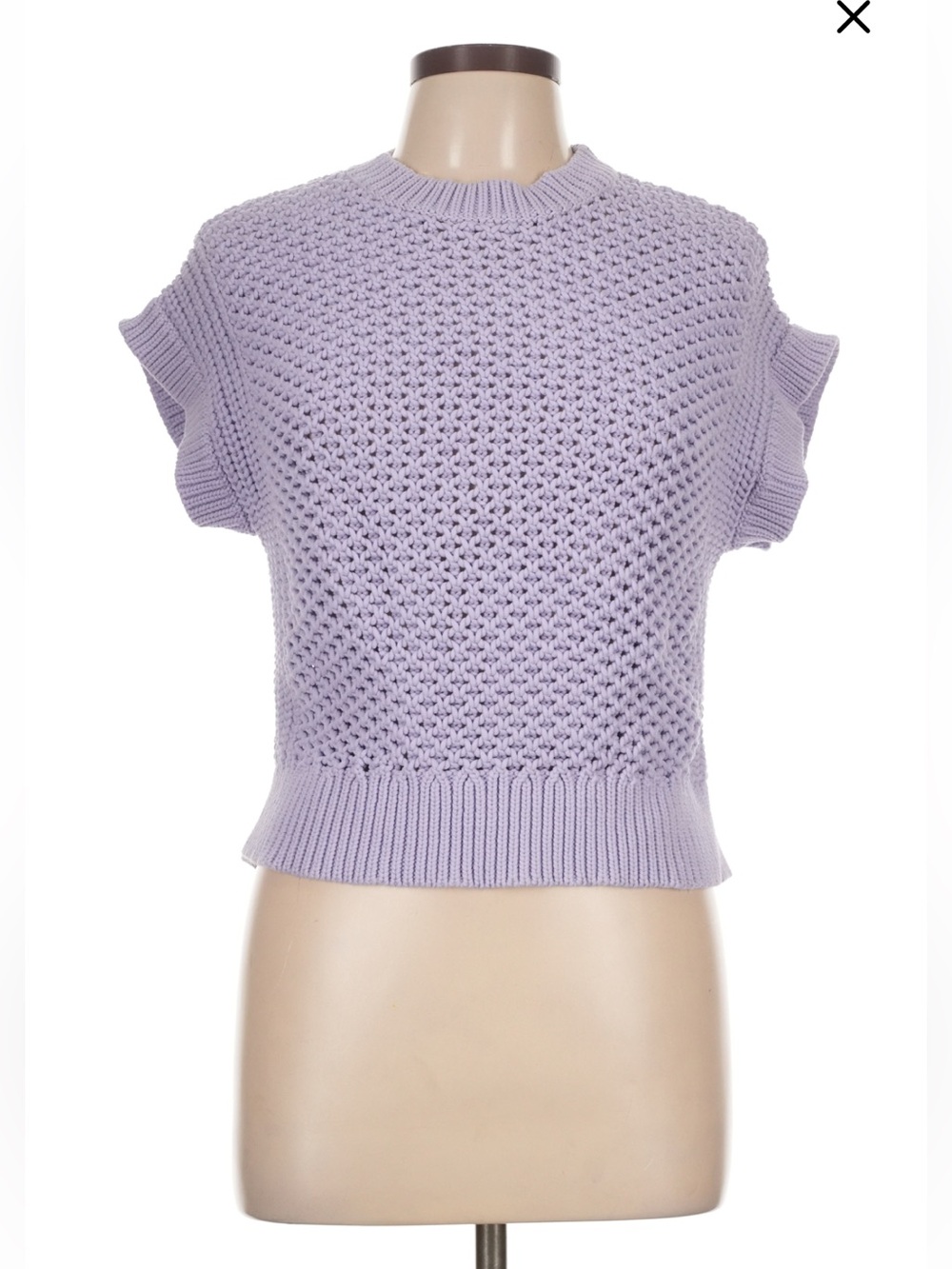 Lilac Knit Pullover Top